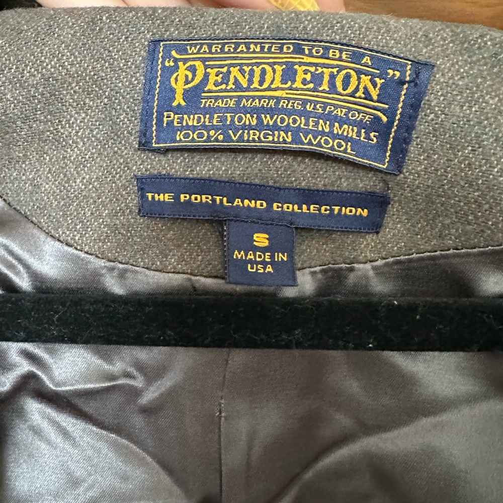Grey Pendleton Wool Coat - image 3